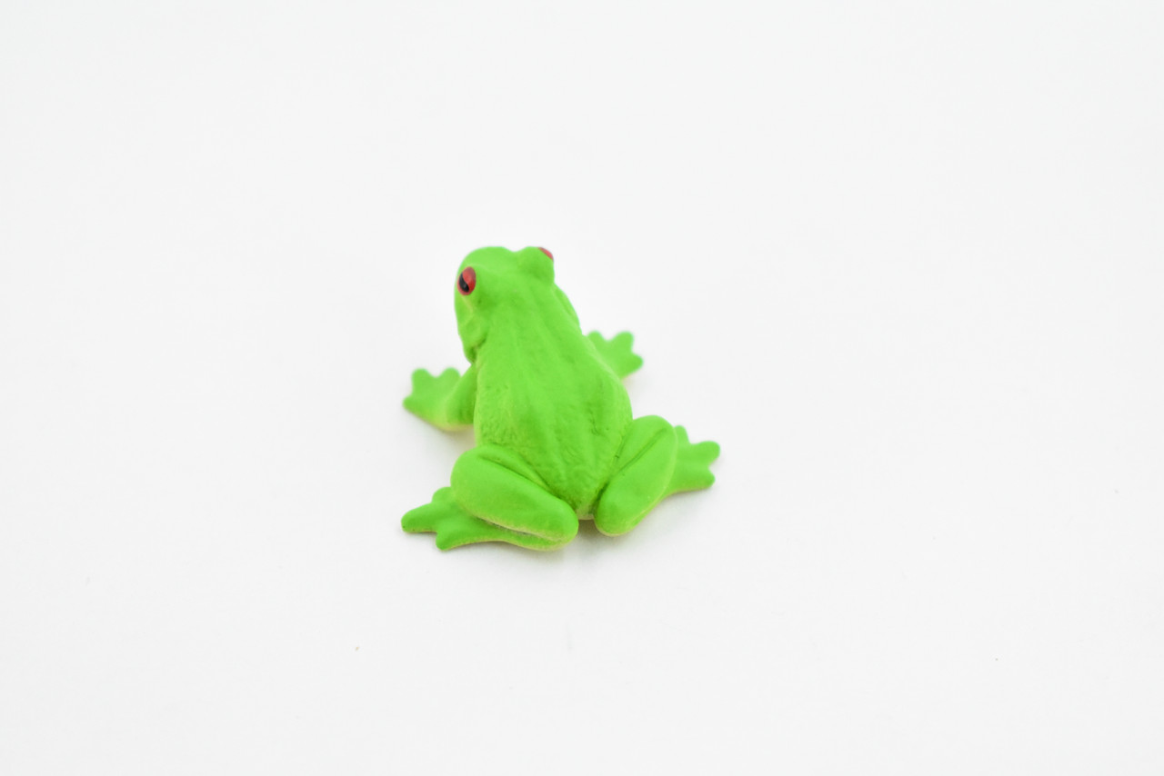 Frog, Green Tree Frog Realistic Rainforest Figure Model Replica Kids Educational Gift 1.25" F7014 B33