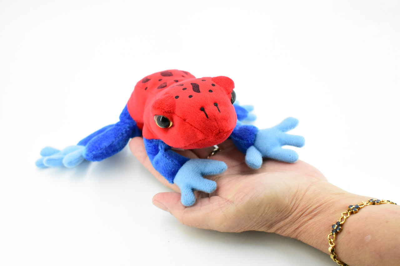 Frog, Red Poison Dart Frog, Stuffed Animal, Soft, Plush, Toy, Educational, Rainforest, Gift,     8 1/2"     WR03 B620