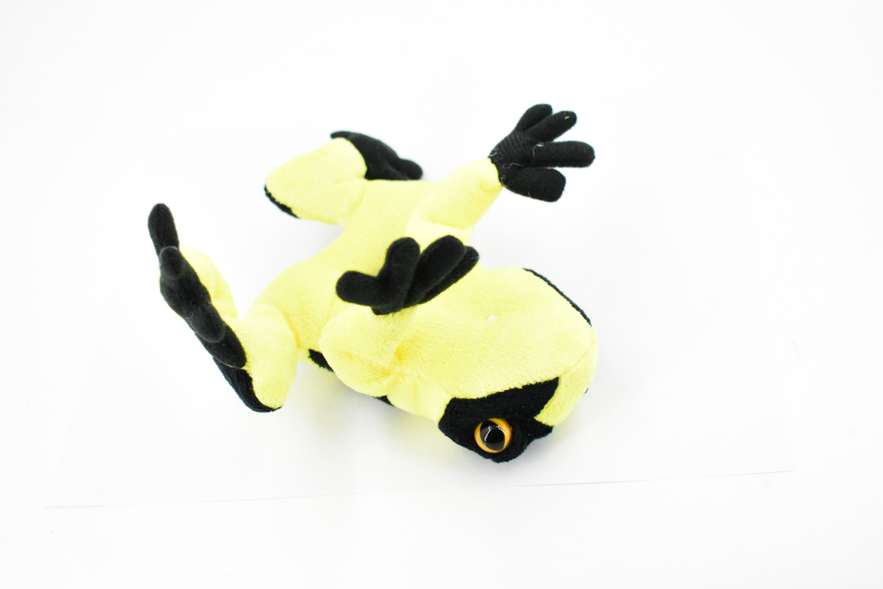 Frog, Yellow banded Poison Dart Frog, Stuffed Animal, Soft, Plush, Toy, Educational, Rainforest, Gift,      9"     WR06 B620