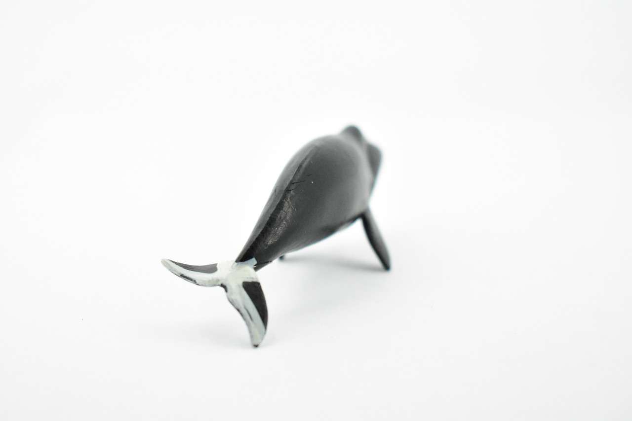 Bowhead Whale, Rubber Animal, Realistic Toy Figure, Model, Replica, Kids, Educational, Gift,       3 1/2"      CH409 BB108