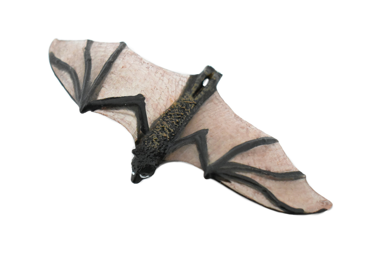 Bat, Chiroptera, Rubber Animal, Realistic Toy Figure, Model, Replica, Kids, Hand Painted, Educational, Gift,       4"      CH429 BB109