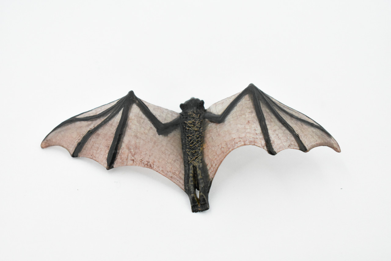 Bat, Chiroptera, Rubber Animal, Realistic Toy Figure, Model, Replica, Kids, Hand Painted, Educational, Gift,       4"      CH429 BB109