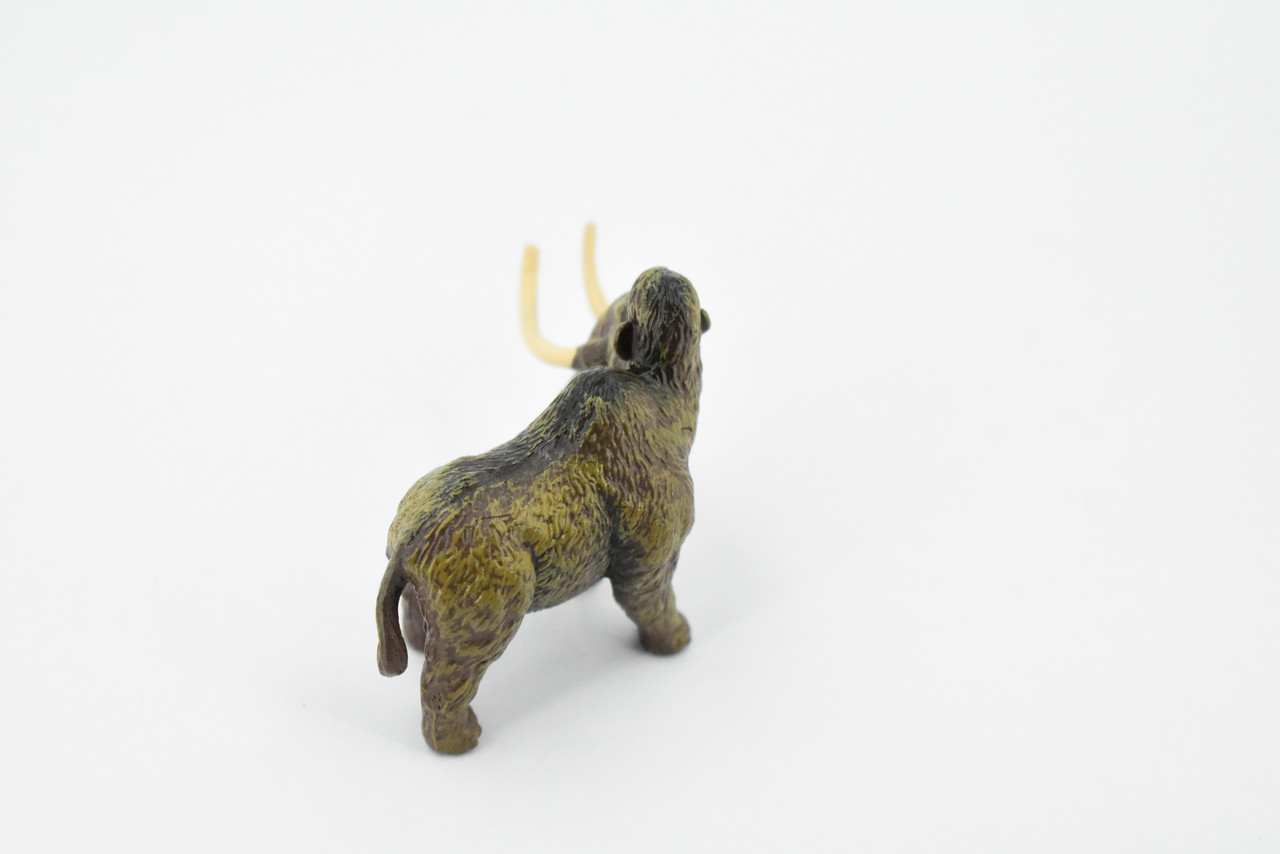 Wooly Mammoth, Prehistoric, Extinct Animal, Hand Painted, Realistic Toy Figure, Model, Replica, Kids, Educational, Gift,      3"     CH432 BB109