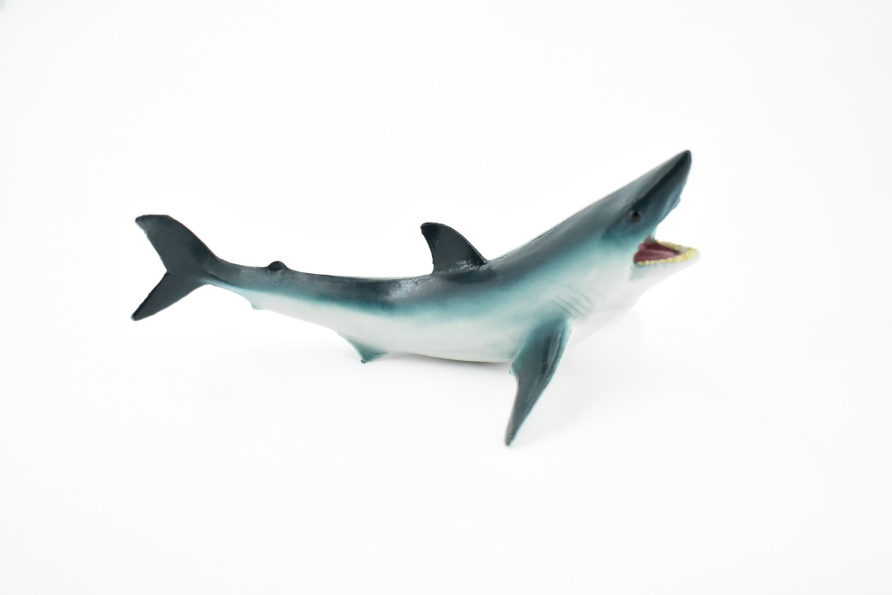 Shark, Shortfin Mako, Museum Quality, Rubber Fish, Hand Painted, Realistic Toy Figure, Model, Replica, Kids, Educational, Gift,       5"       CH168 BB112