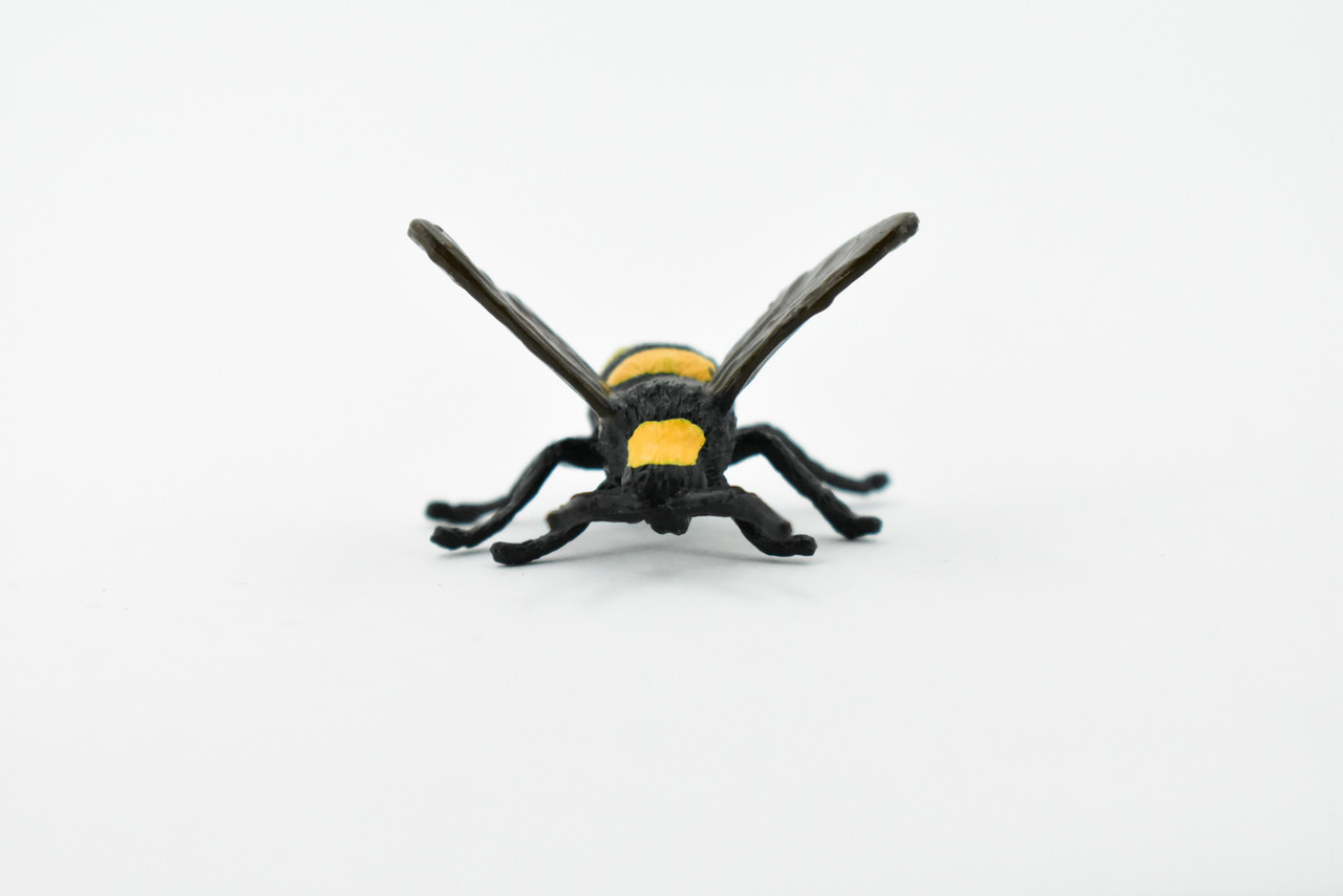 Bee, Bumble Bee, Bumblebee, Very Nice Design, Rubber Insect, Hand Painted, Realistic Toy Figure, Diorama Model, Kids, Educational, 1 1/2 Inches