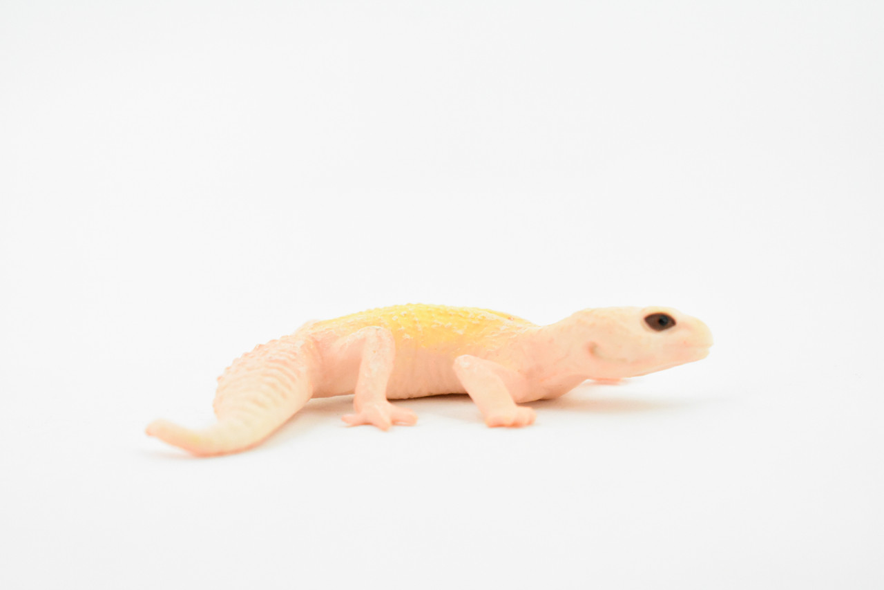 Gecko Leopard Gecko Lizard, Reptile, Hand Painted, Realistic Toy Figure, Model, Replica, Kids, Educational, Gift,      3"     CH459 BB114