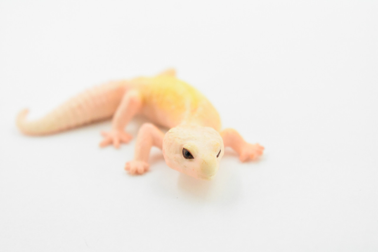 Gecko Leopard Gecko Lizard, Reptile, Hand Painted, Realistic Toy Figure, Model, Replica, Kids, Educational, Gift,      3"     CH459 BB114