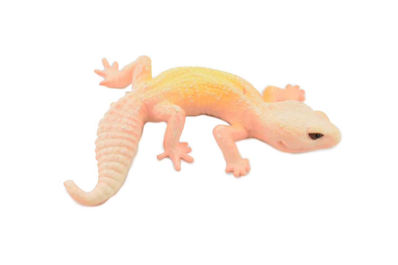 Gecko, Leopard, Lizard, Reptile, Museum Quality, Hand Painted, Educational, Realistic Toy Figure, Diorama Model, Kids,  3 Inches. 