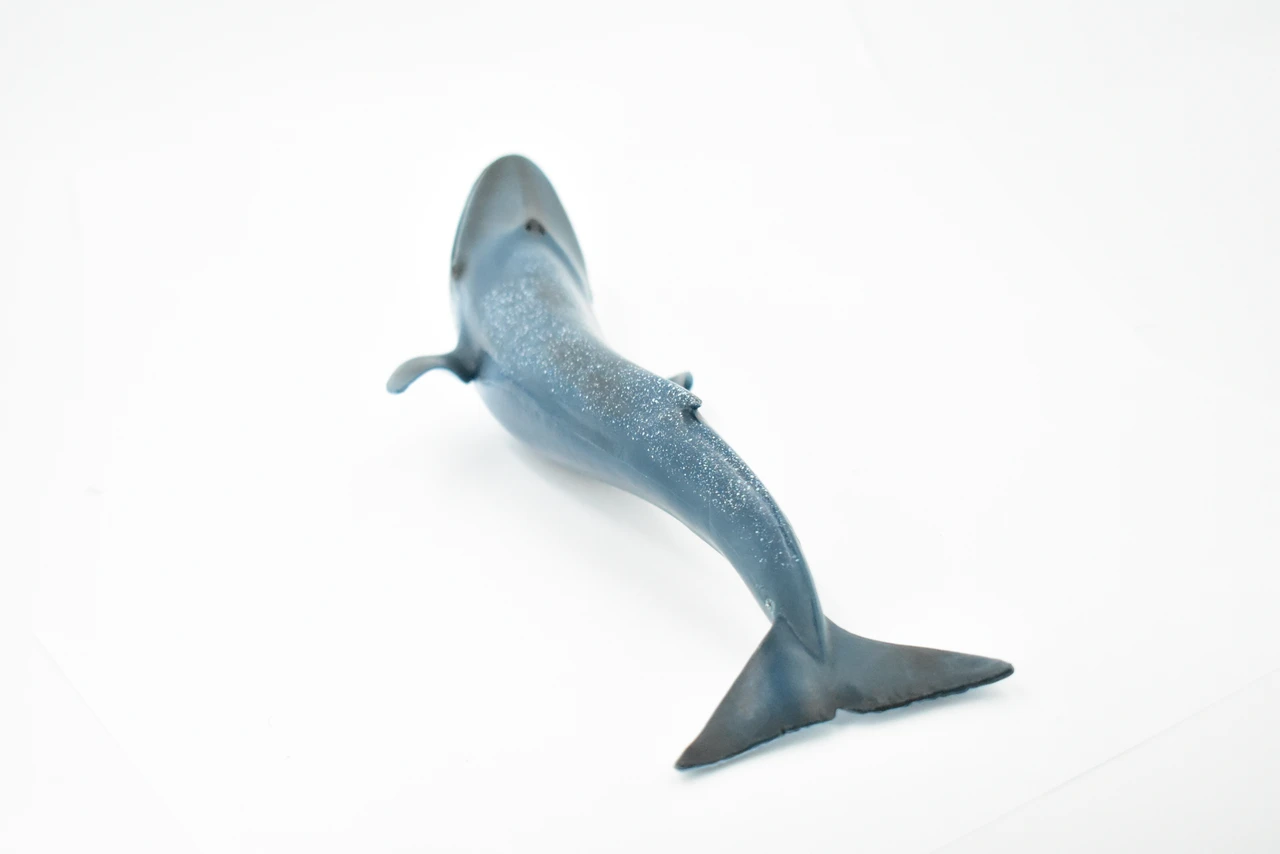 Blue Whale, Marine Mammal, Museum Quality, Hand Painted, Educational, Rubber Animal, Realistic Toy Figure, Diorama Model, Kids, 10 Inches.