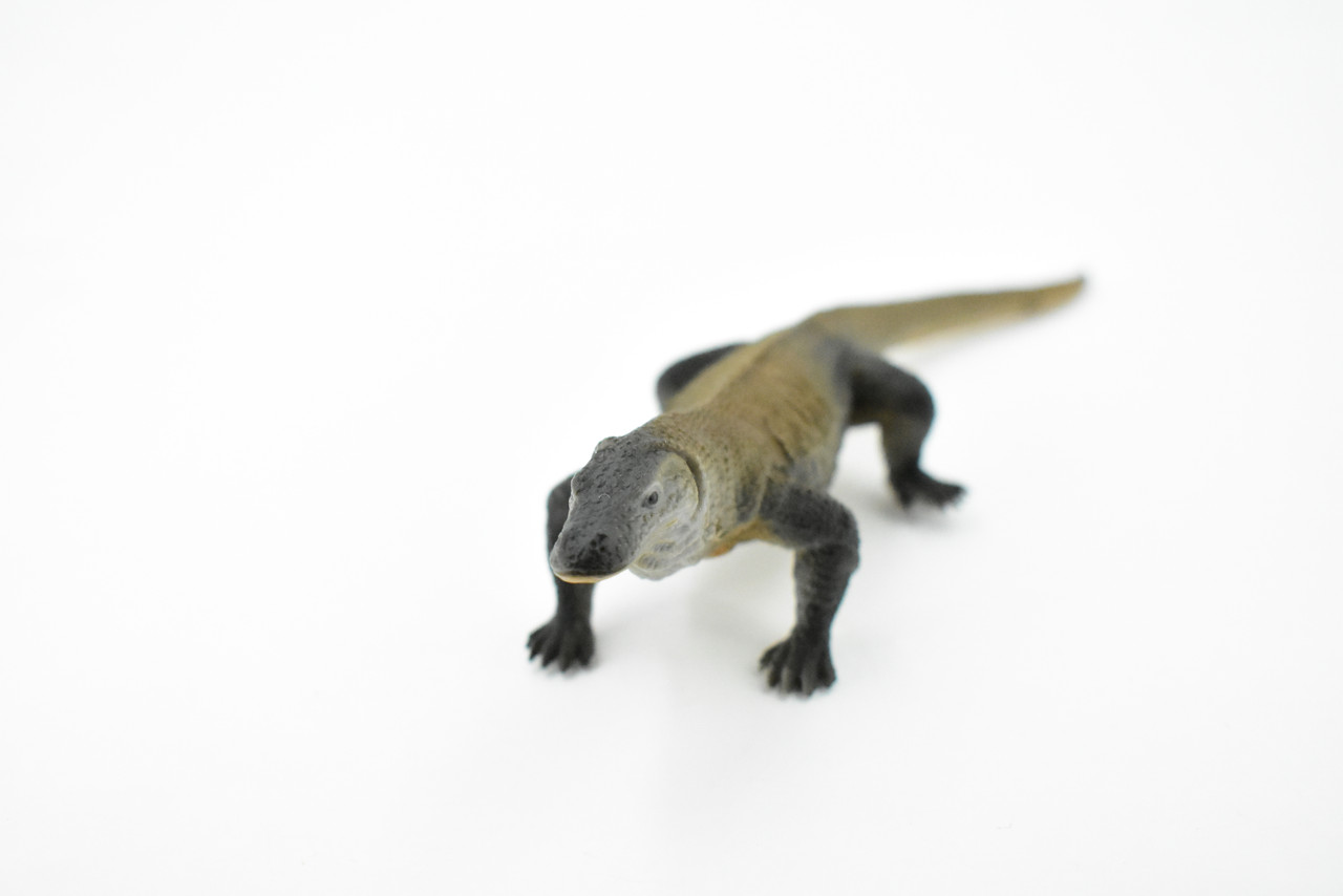 Komodo Dragon, Monitor Lizard, Rubber Reptile, Museum Quality, Hand Painted, Realistic Toy Figure, Model, Replica, Kids, Educational, Gift,     7 1/2"     CH188 BB115
