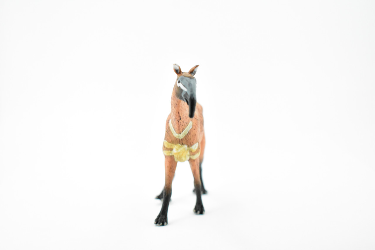 Macrauchenia, Extinct Llama, Museum Quality, Hand Painted, Rubber Toy Figure, Realistic  Model, Replica, Kids, Educational, Gift,      5"    CH216 BB118