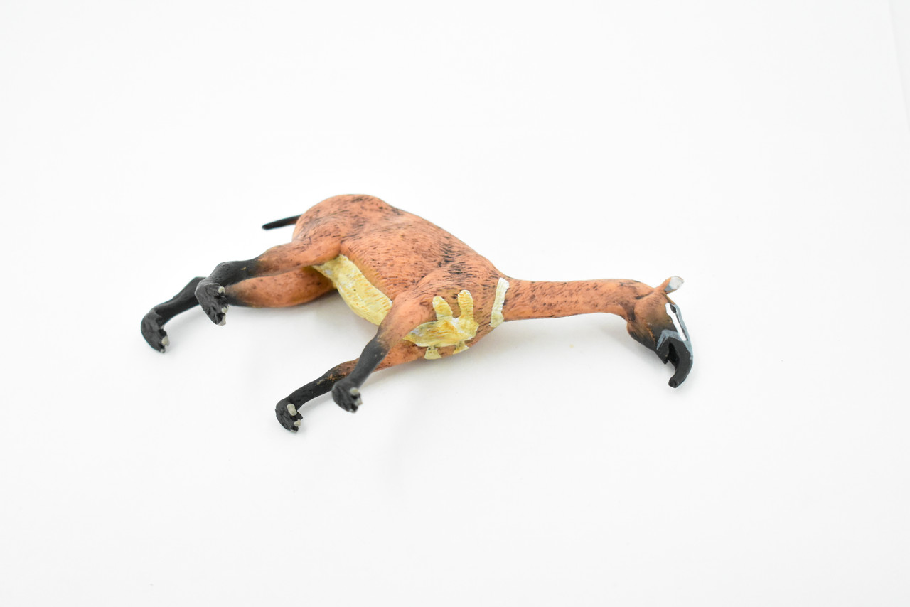 Macrauchenia, Extinct Llama, Museum Quality, Rubber Animal, Hand Painted, Realistic Toy Figure, Diorama Model, Kids, Educational, 5 Inches. 