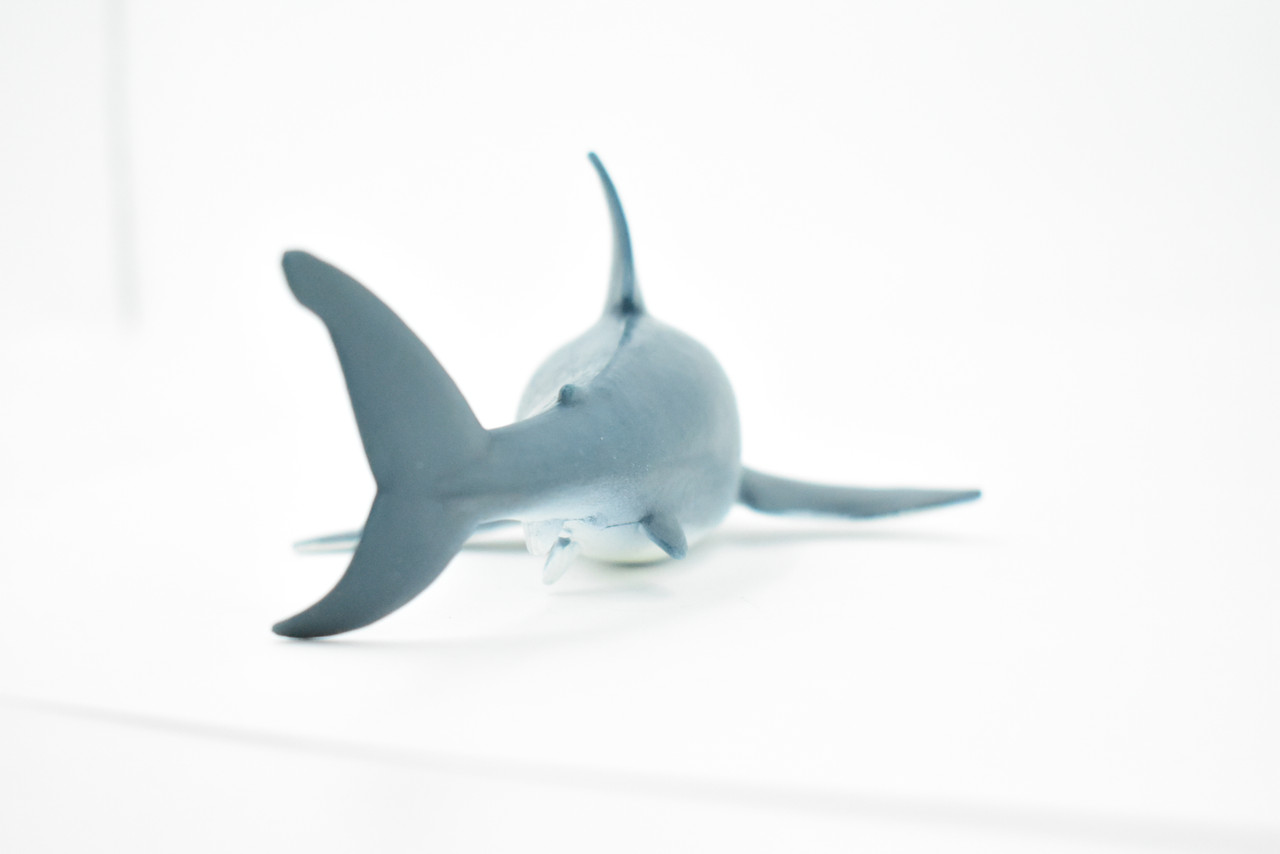 Shark, Blue Shark, Museum Quality, Hand Painted, Rubber Fish, Realistic Toy Figure, Model, Replica, Kids, Educational, Gift,       7"    CH238 BB121