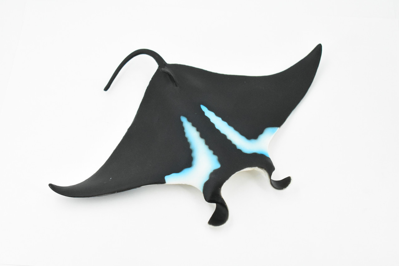 Ray, Manta Ray, Devil Fish, Museum Quality, Hand Painted, Rubber Toy Figure, Realistic  Model, Replica, Kids, Educational, Gift,     9"    CH240 BB121