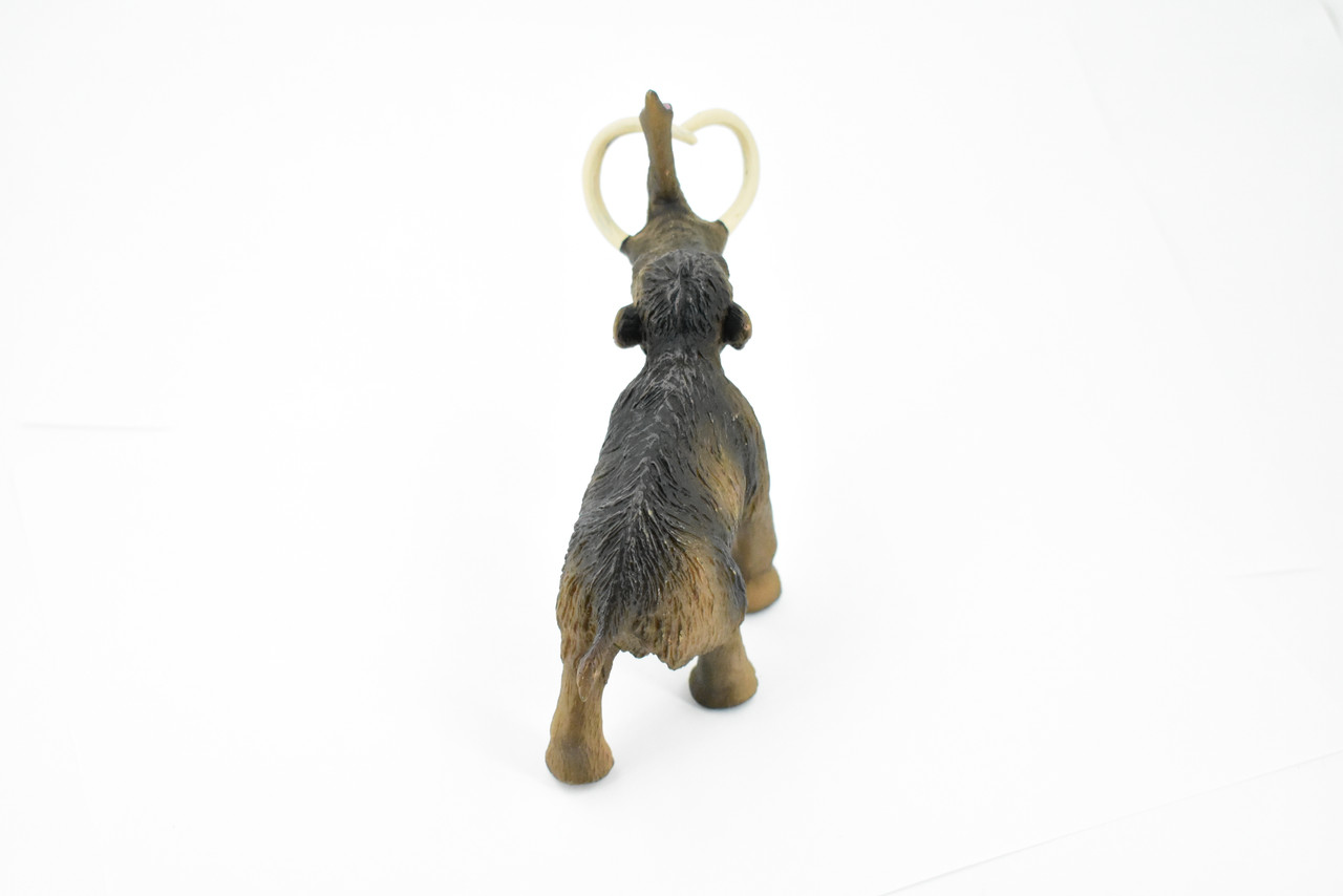 Wooly Mammoth, Prehistoric, Extinct Animal, Museum Quality, Rubber Animal, Hand Painted, Realistic Toy Figure, Diorama Model, Kids, Educational, 6 Inches. 