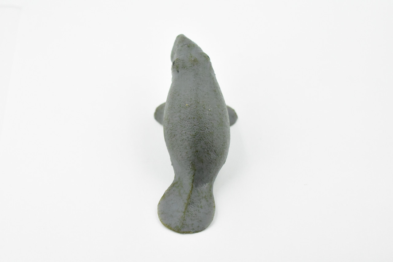 Manatee, Sea Cow, Dugongs, Marine Mammal, Very Nice Design, Hand Painted, Educational, Rubber Diorama Model, Realistic Toy Figure, Kids,  3 1/2 Inches.