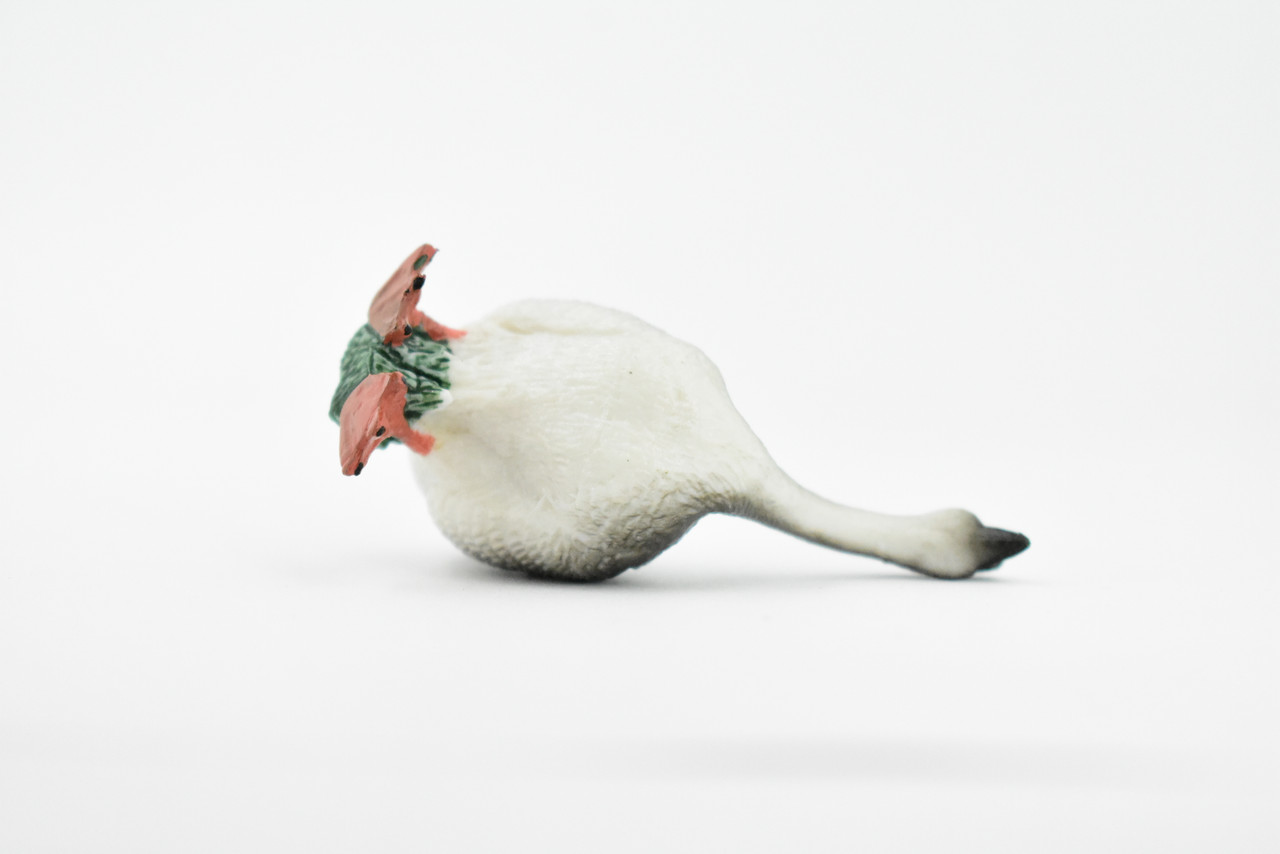 Goose, Grey Goose, Chinese, Hand Painted, Museum Quality, Educational, Hand Painted, Rubber Bird, Realistic Toy Figure, Diorama Model, Kids, 2 1/2 Inches. 