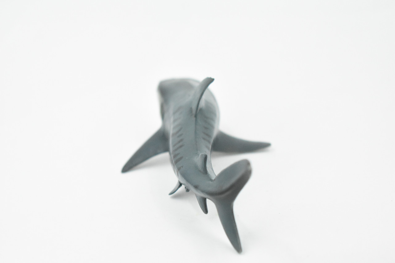 Tiger Shark, Baby, Pup, Museum Quality, Educational, Hand Painted, Rubber Fish, Realistic Toy Figure, Diorama Model, Replica, Kids, 6 Inches. 
