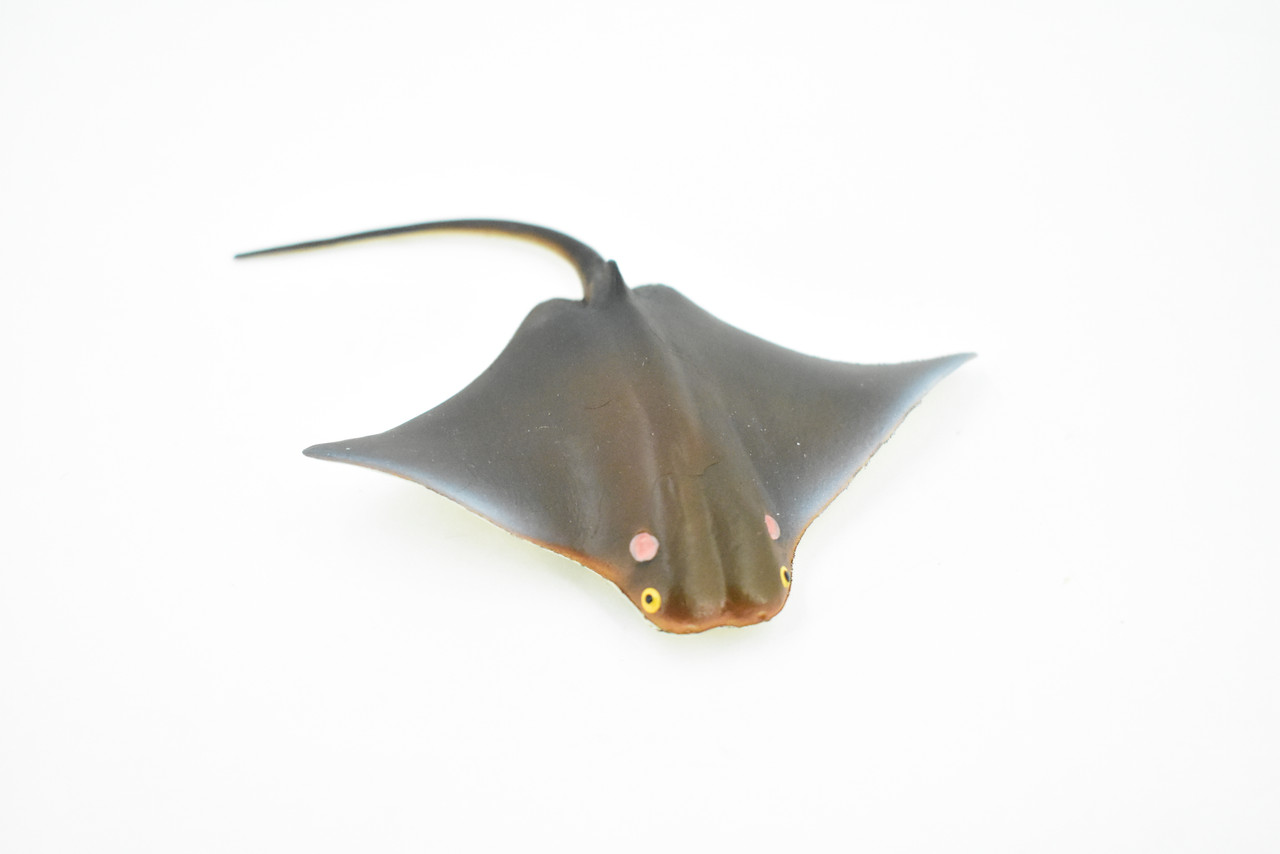 Ray, Cownose Ray, Skate, Museum Quality, Hand Painted, Rubber Fish, Realistic Toy Figure, Model, Replica, Kids, Educational, Gift,     4"       CH269 BB124