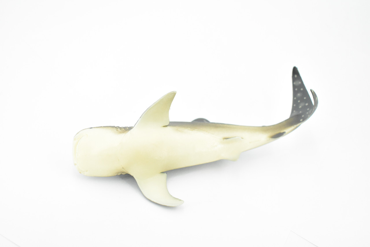 Whale Shark, Gentle Giant, Museum Quality, Educational, Hand Painted, Rubber Fish, Realistic Toy Figure, Diorama Model, Replica, Kids,  8 Inches.