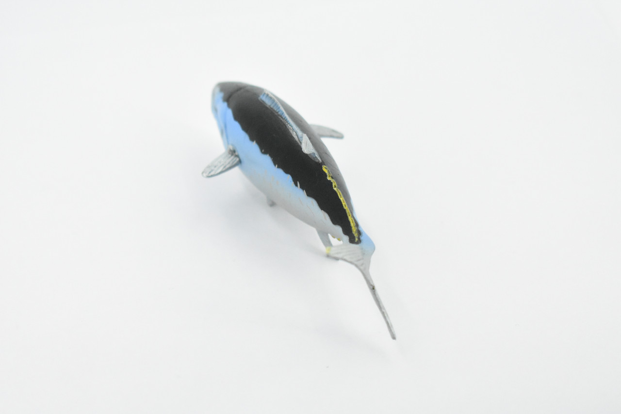 Fish, Bluefin Tuna, Museum Quality, Hand Painted, Rubber Fish, Realistic Toy Figure, Model, Replica, Kids, Educational, Gift,    4 1/2"     CH294 BB128