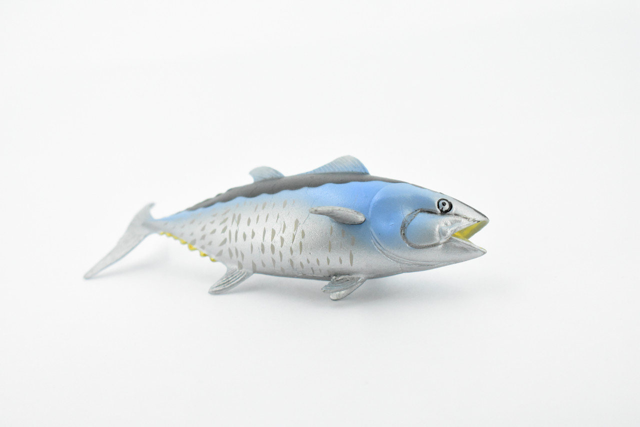 Fish, Bluefin Tuna, Museum Quality, Hand Painted, Rubber Fish, Realistic Toy Figure, Model, Replica, Kids, Educational, Gift,    4 1/2"     CH294 BB128