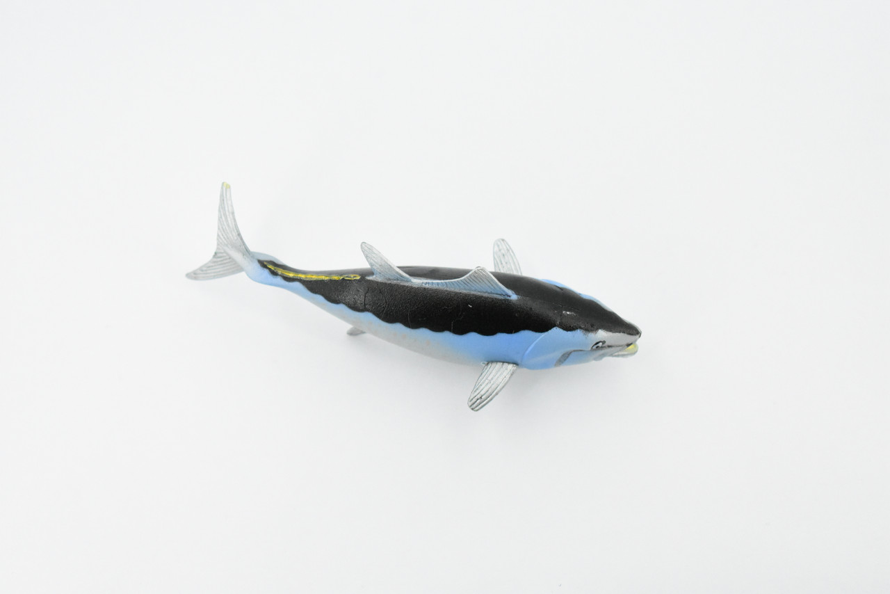 Fish, Bluefin Tuna, Museum Quality, Hand Painted, Rubber Fish, Realistic Toy Figure, Model, Replica, Kids, Educational, Gift,    4 1/2"     CH294 BB128