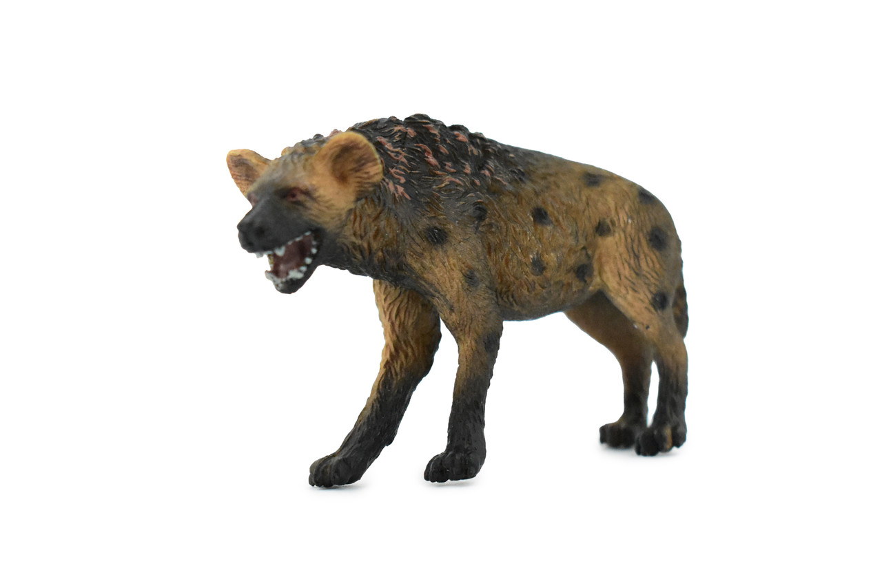 Hyena, Hyaena, Spotted, Museum Quality, Hand Painted, Rubber, Realistic Toy Figure, Model, Replica, Kids, Educational, Gift,       31/2"     CH306 BB129