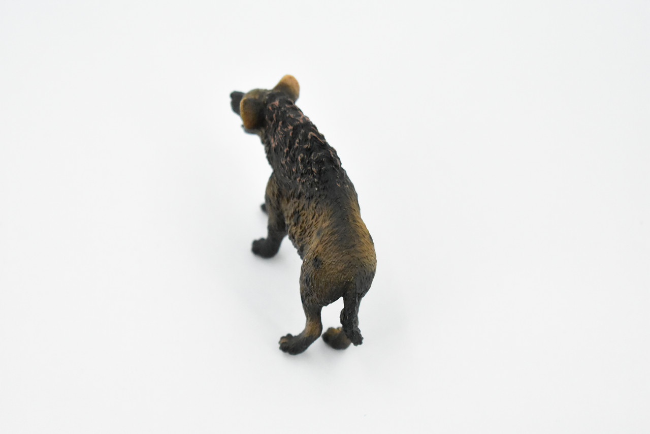 Spotted Hyena, Crocuta crocuta, Museum Quality, Hand Painted, Educational, Rubber Animal, Realistic Toy Figure, Diorama Model, Kids,  3 1/2 Inches.
