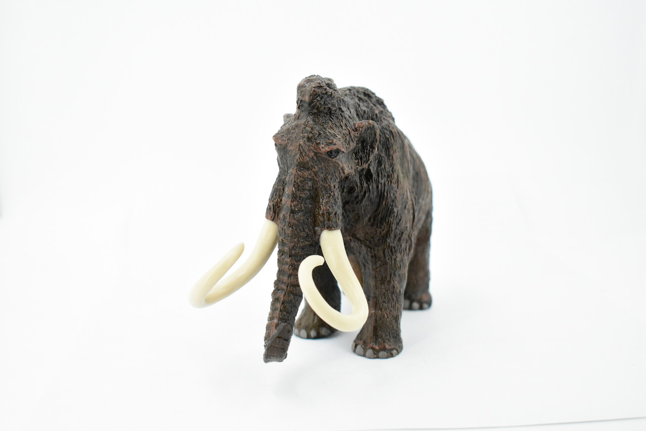 Wooly Mammoth, Prehistoric Mammal, Museum Quality, Rubber Animal, Hand Painted, Realistic Toy Figure, Diorama Model, Kids, Educational, 7 Inches.