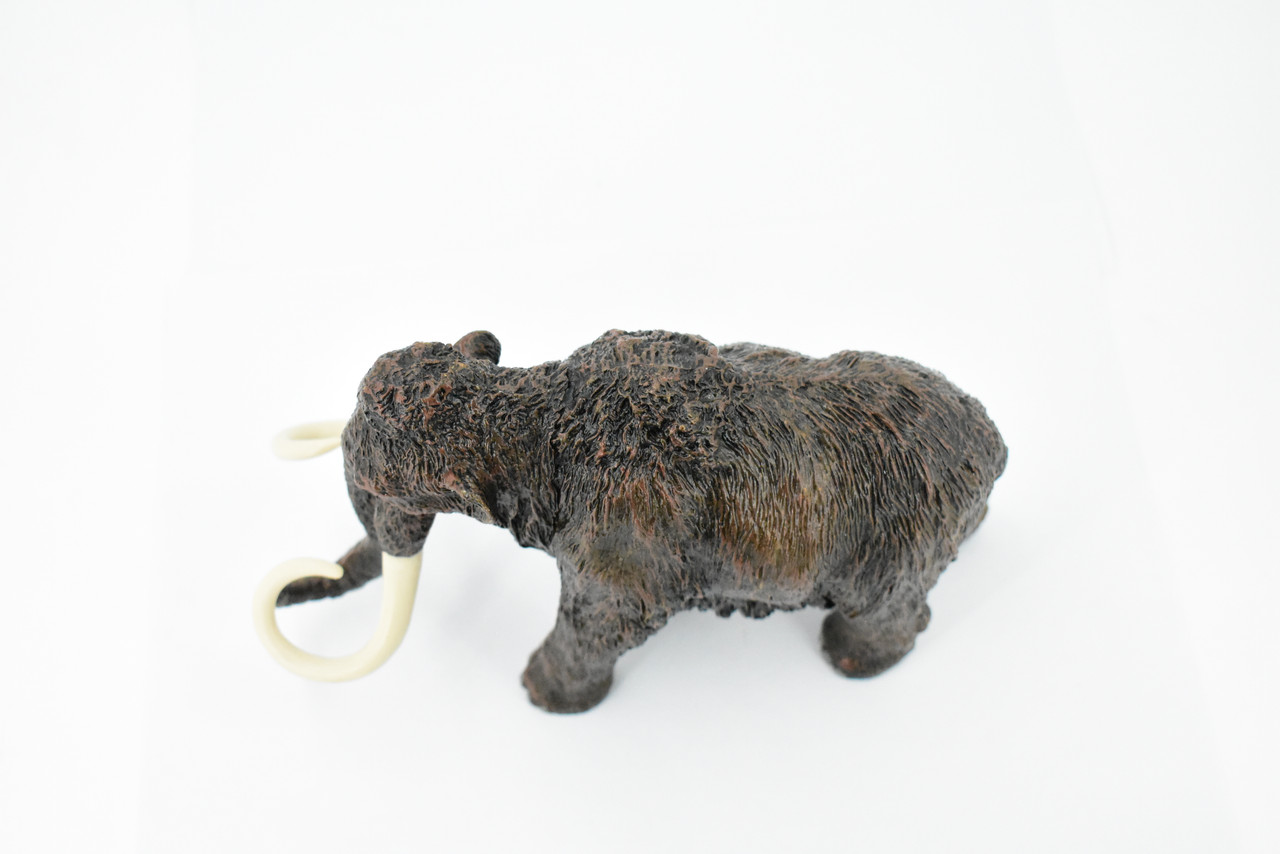 Wooly Mammoth, Prehistoric Mammal, Museum Quality, Rubber Animal, Hand Painted, Realistic Toy Figure, Diorama Model, Kids, Educational, 7 Inches.