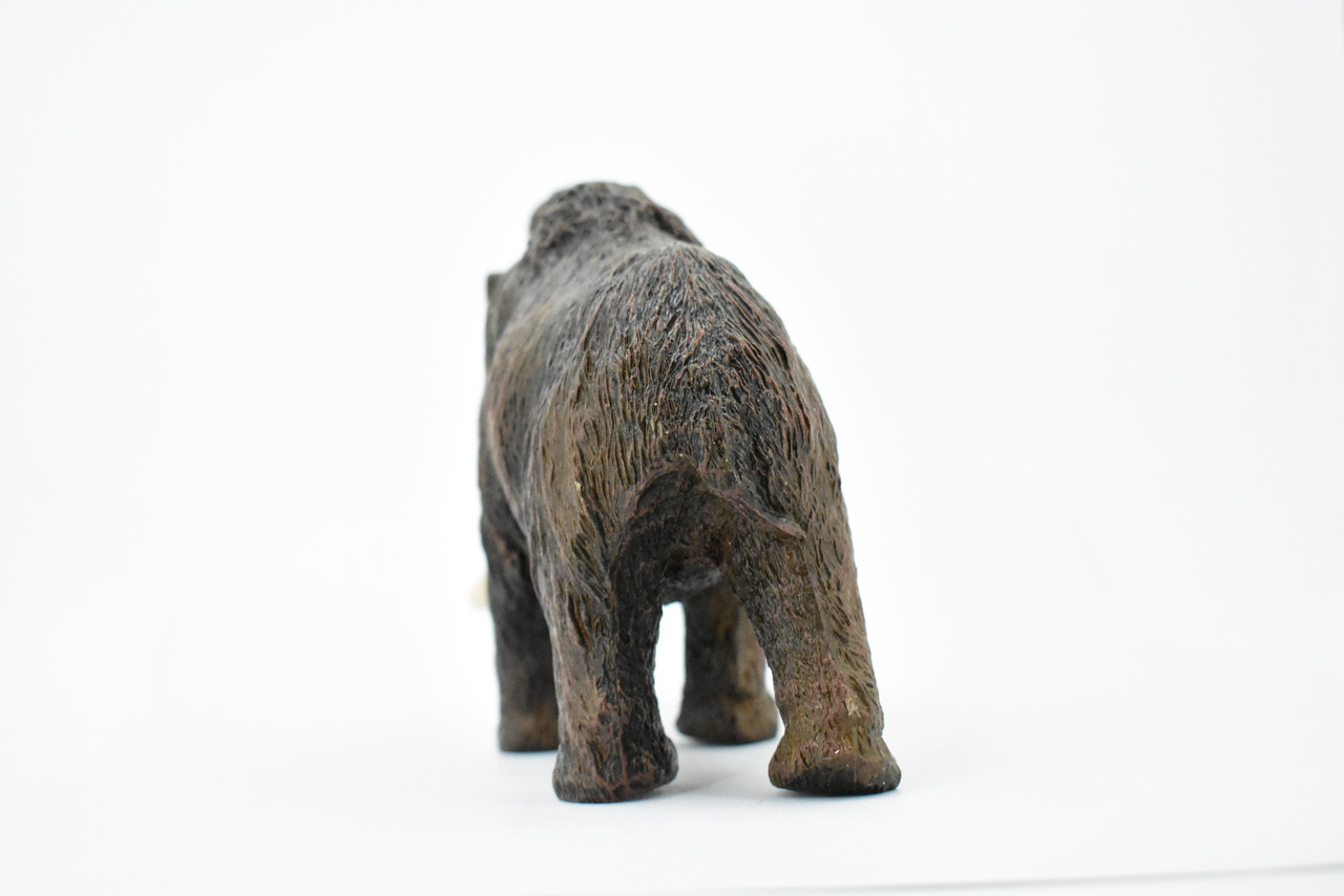 Wooly Mammoth, Prehistoric Mammal, Museum Quality, Rubber Animal, Hand Painted, Realistic Toy Figure, Diorama Model, Kids, Educational, 7 Inches.