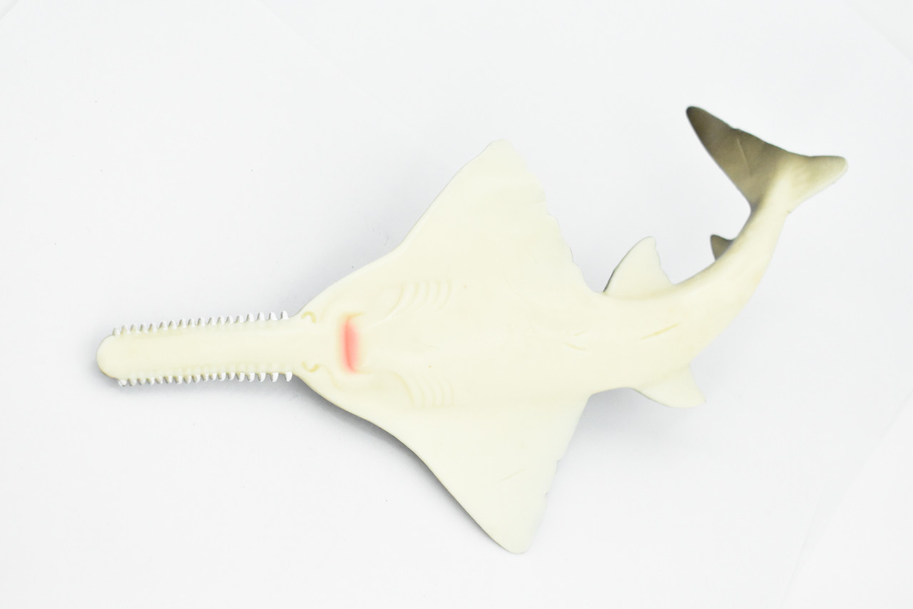 Shark, Sawfish, Carpenter Shark, Museum Quality, Hand Painted, Rubber Fish, Realistic Toy Figure, Model, Replica, Kids, Educational, Gift,     9"     CH317 BB131