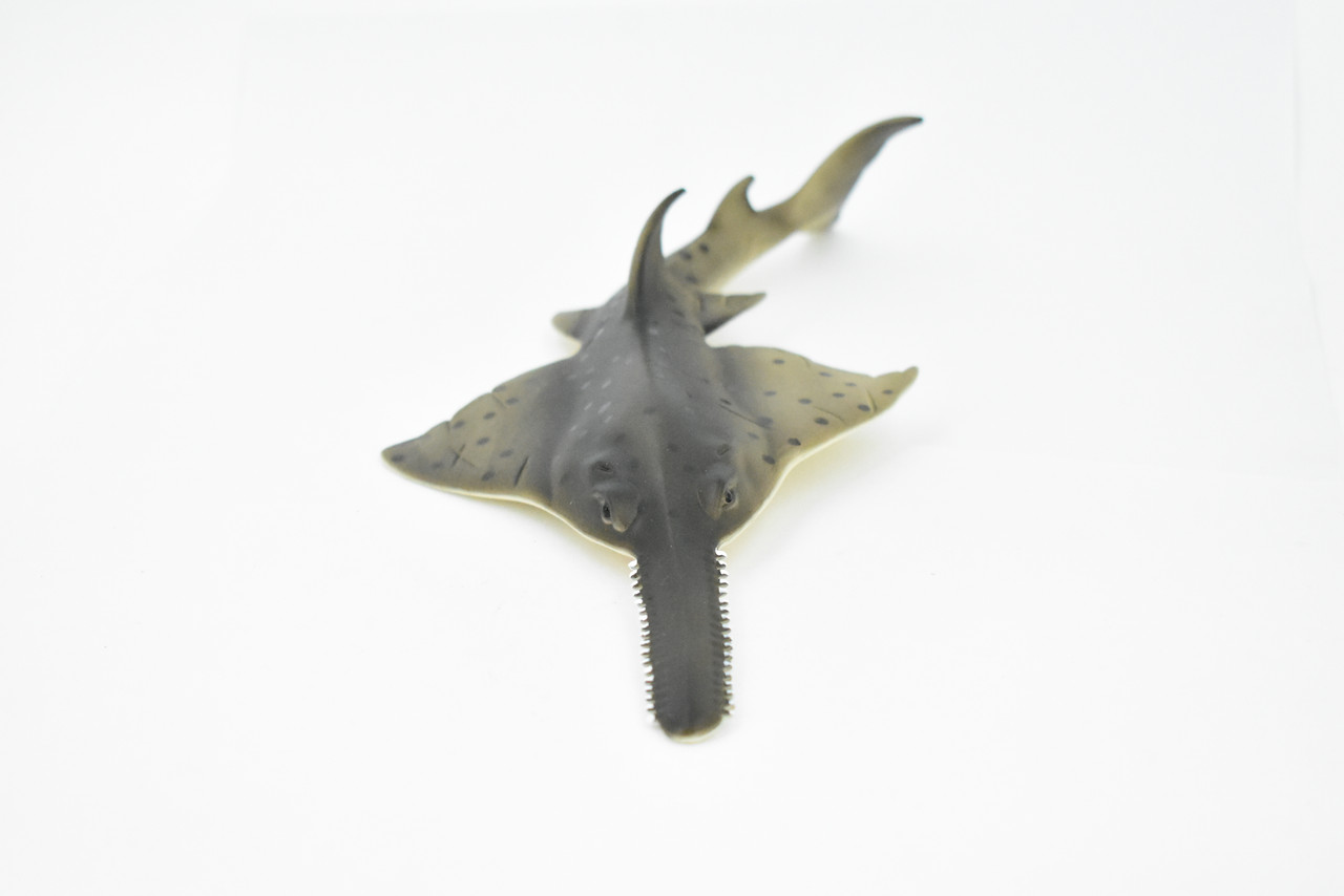 Sawfish, Carpenter shark, Museum Quality, Educational, Rubber Fish, Hand Painted, Realistic Toy Figure, Diorama Model, Kids,  9 Inches. 