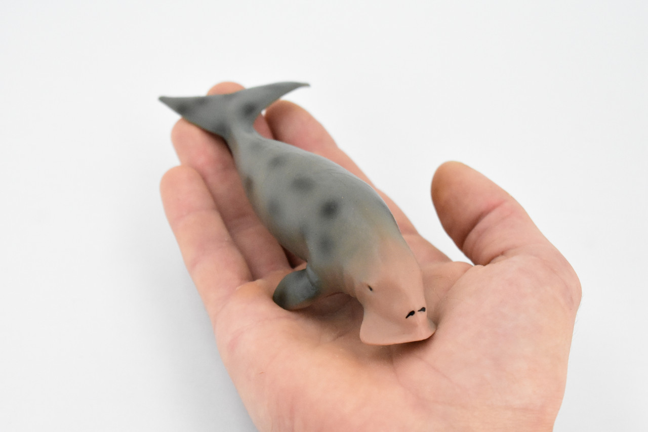 Dugongs, Manatee, Sea Cow, Marine Mammal, Museum Quality, Hand Painted, Educational, Rubber, Diorama Model, Realistic Toy Figure, Kids,  6 Inches.