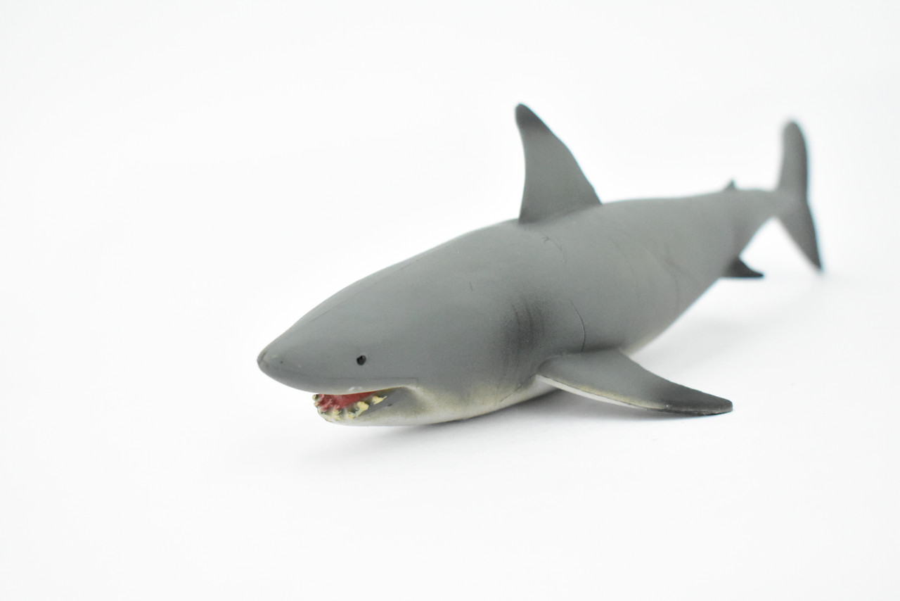 Shark, Black tip Reef Shark, Museum Quality, Rubber Fish, Hand Painted, Realistic Toy Figure, Model, Replica, Kids, Educational, Gift,     7"      CH330 BB133  