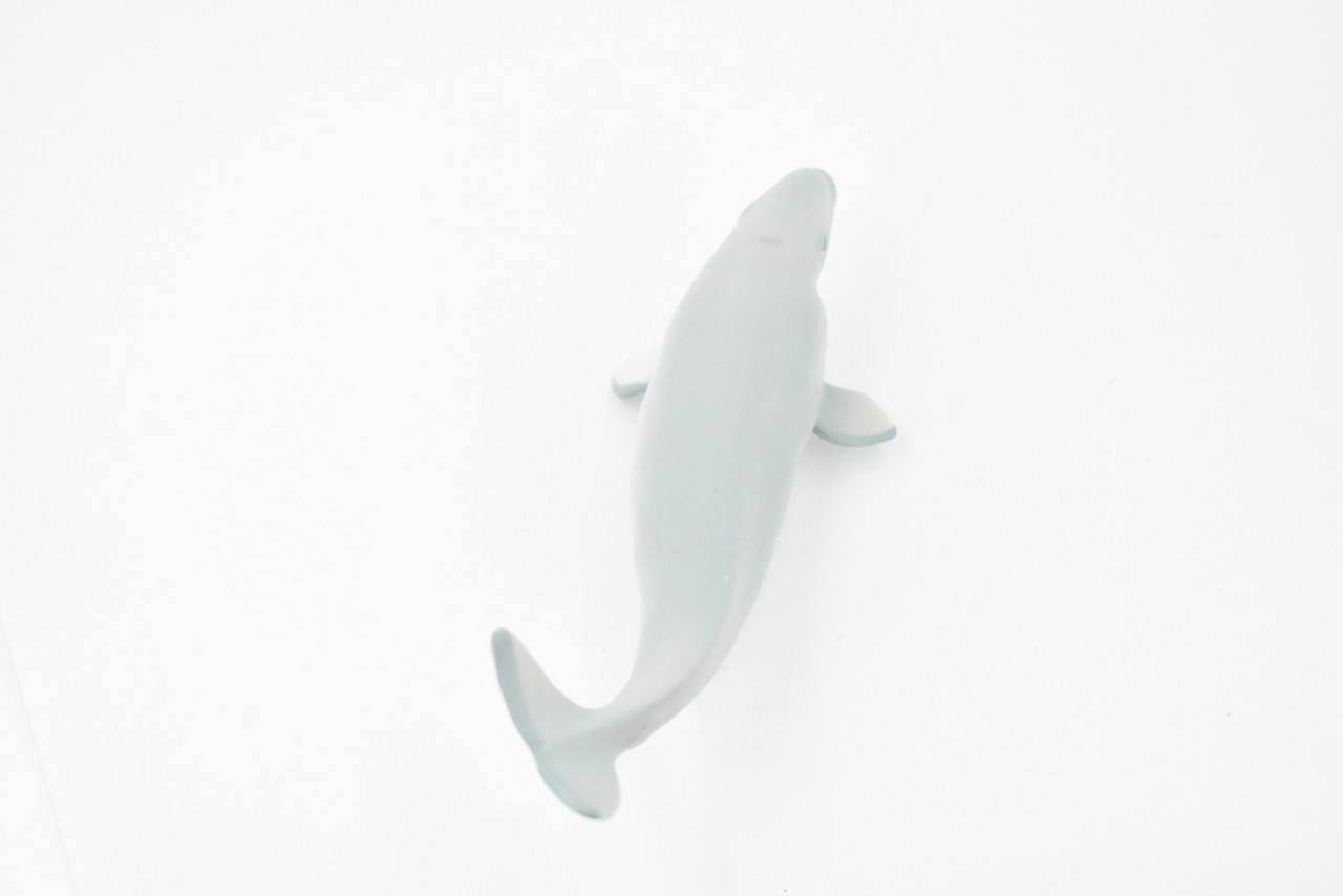 Whale, Beluga Baby, White Whale, Calf, Museum Quality, Rubber, Hand Painted, Realistic Toy Figure, Model, Replica, Kids, Educational, Gift,     5"      CH331 BB133   