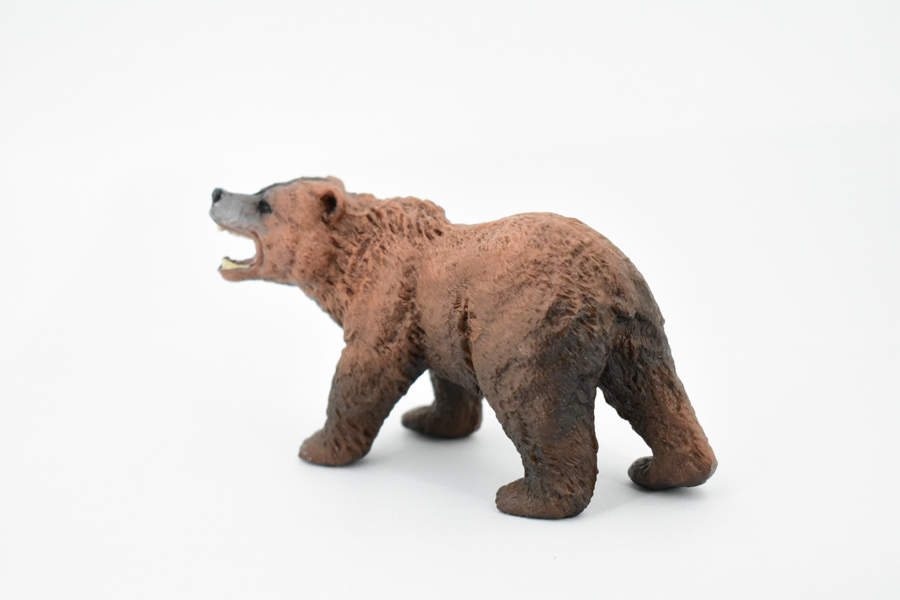 Bear, Brown Bear, Grizzly, Museum Quality, Hand Painted, Rubber Animal, Realistic Toy Figure, Model, Replica, Kids, Educational, Gift,      4 1/2"      CH358 BB137