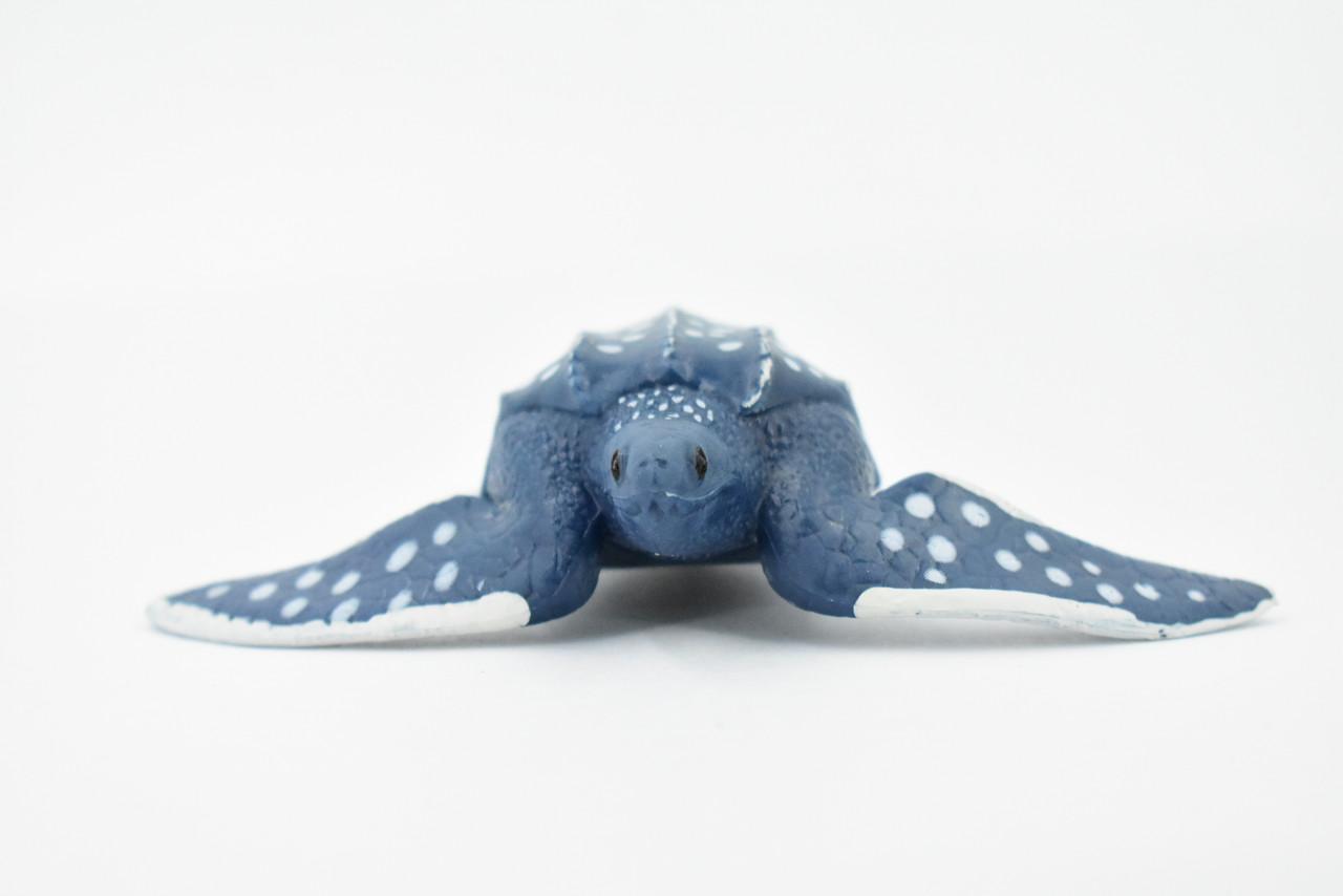 Turtle, Leatherback Sea Turtle, Museum Quality, Hand Painted, Rubber Animal, Realistic Toy Figure, Model, Replica, Kids, Educational, Gift,      4 "      CH360 BB137 