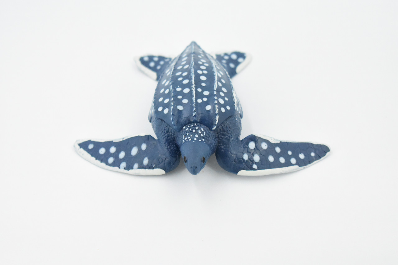 Turtle, Leatherback Sea Turtle, Museum Quality, Hand Painted, Rubber Animal, Realistic Toy Figure, Model, Replica, Kids, Educational, Gift,      4 "      CH360 BB137 