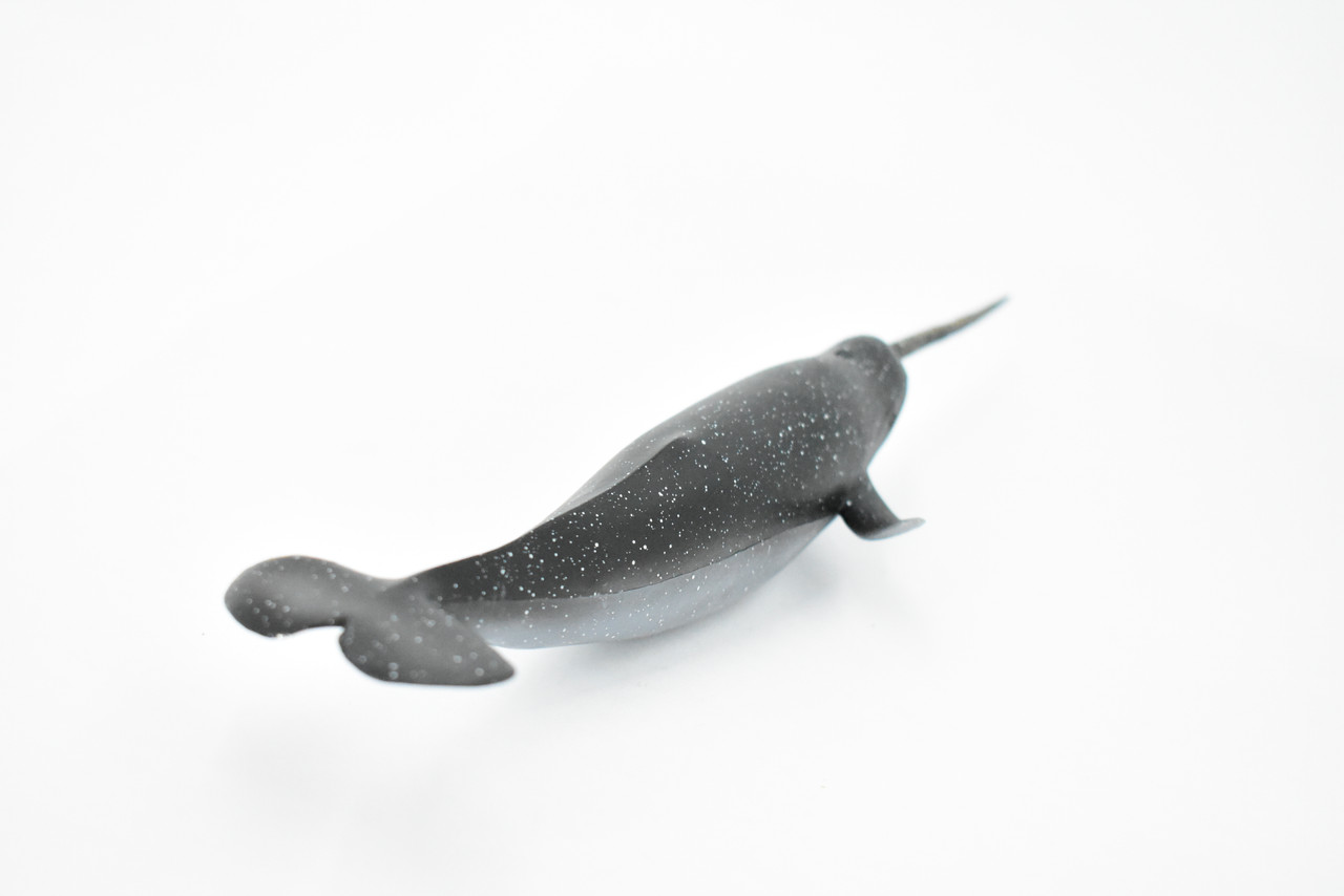 Whale, Narwhal, Unicorns of the sea, Museum Quality, Rubber, Hand Painted, Realistic Toy Figure, Model, Replica, Kids, Educational, Gift,    11"      CH383 BB143