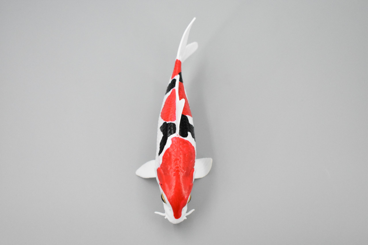 Fish, Koi, Amur Carp, Asian, Japanese Koii, Museum Quality, Hand Painted,  Rubber Fish, Realistic Toy Figure