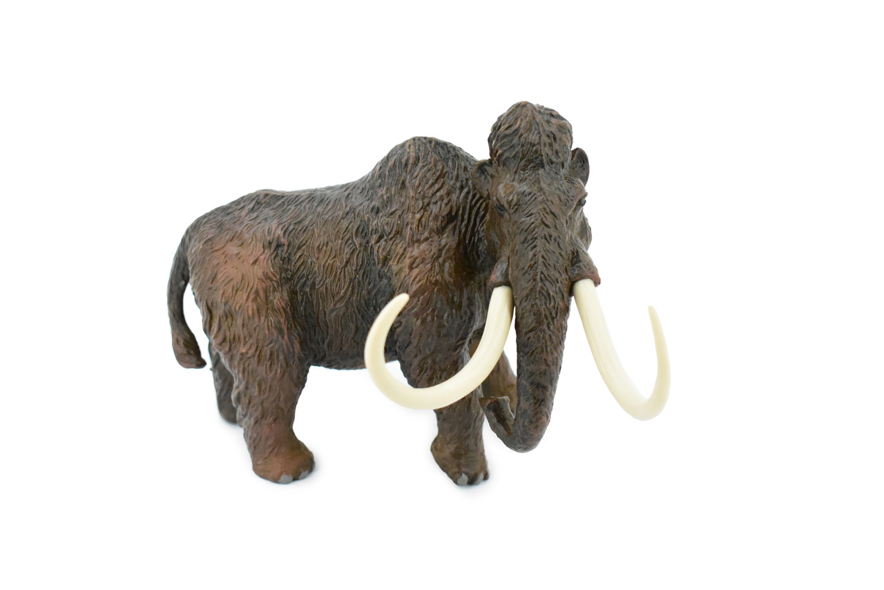 Wooly Mammoth, Prehistoric Mammal, Museum Quality, Rubber Animal, Hand Painted, Realistic Toy Figure, Diorama Model, Kids, Educational,  7 Inches.