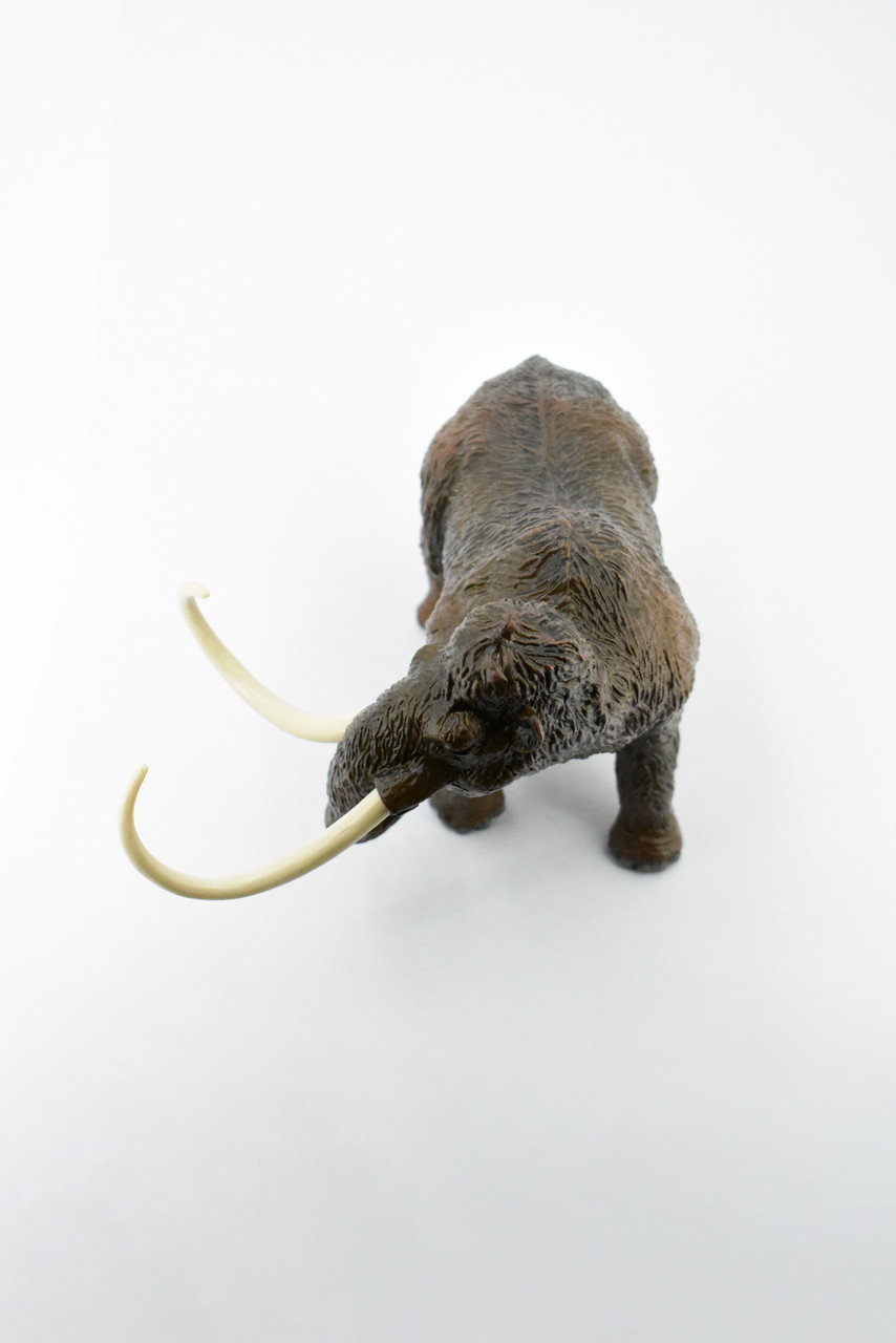 Wooly Mammoth, Prehistoric Mammal, Museum Quality, Rubber Animal, Hand Painted, Realistic Toy Figure, Diorama Model, Kids, Educational,  7 Inches.