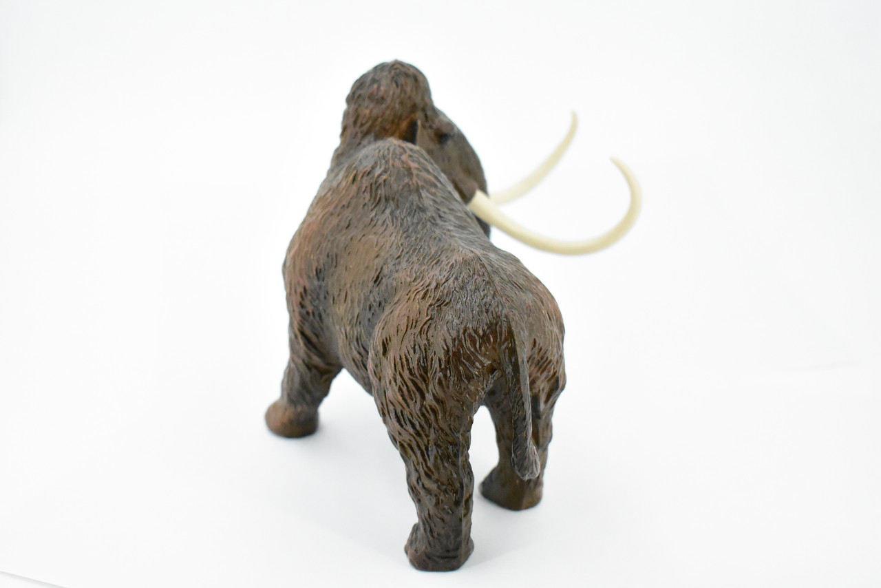 Wooly Mammoth, Prehistoric Mammal, Museum Quality, Rubber Animal, Hand Painted, Realistic Toy Figure, Diorama Model, Kids, Educational,  7 Inches.