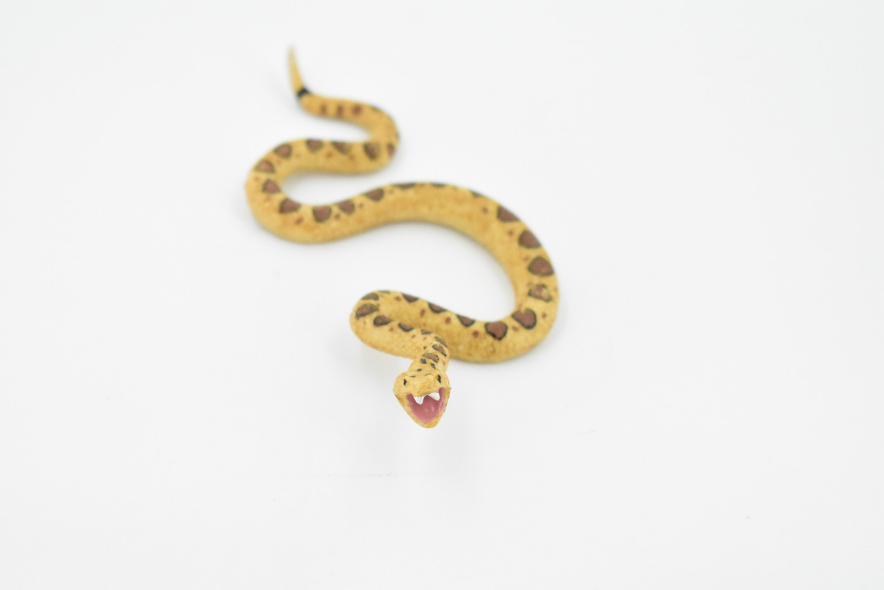 Snake, Rattlesnake, Diamondback, Museum Quality, Rubber Reptile, Hand Painted, Realistic Toy Figure, Model, Replica, Kids, Educational, Gift,      5"    CH472 BB152