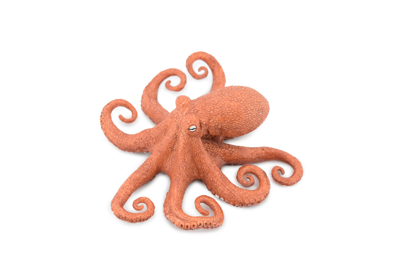 Octopus, Octopodes, Octopoda, Octopi, Ocean, Deep Sea, Rubber Realistic Toy Figure, Model, Replica, Kids, Educational, Gift,     4 1/2"    CH473 BB152