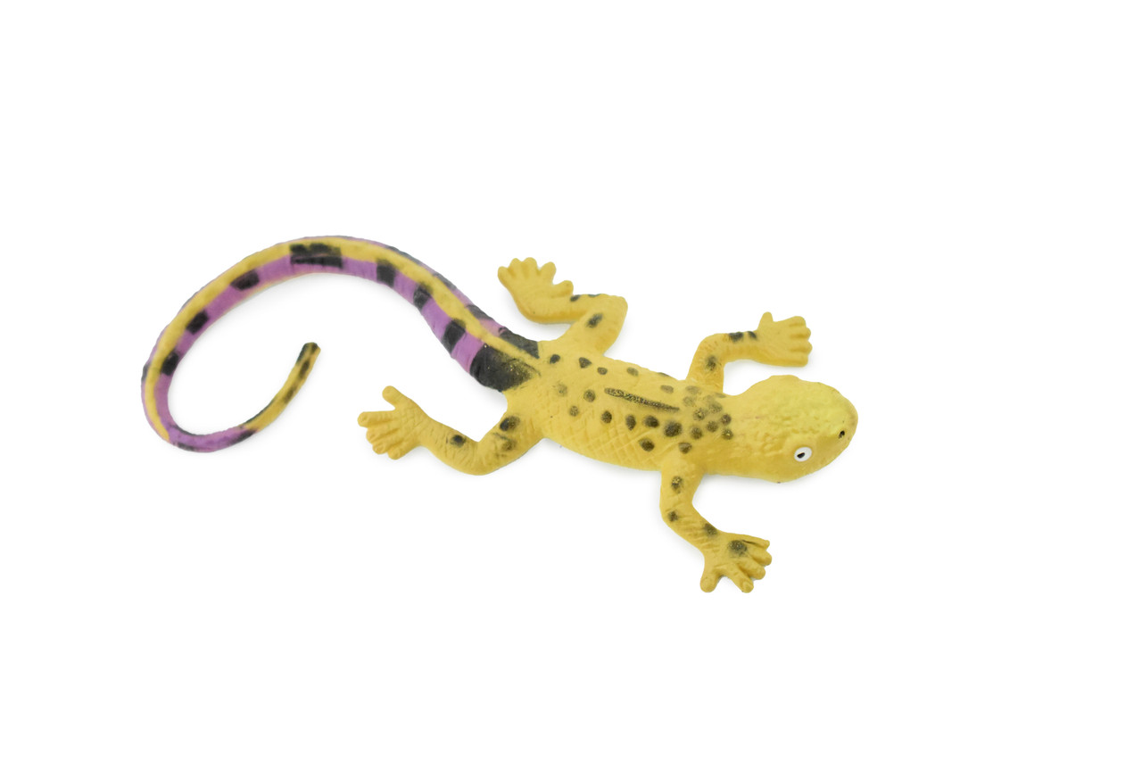 Gecko with Purple Tail, Lizard, Reptile, Soft Stretchy Rubber Toy, Realistic, Rainforest, Figure, Model, Replica, Kids, Educational, Gift   4"     F0113 B13