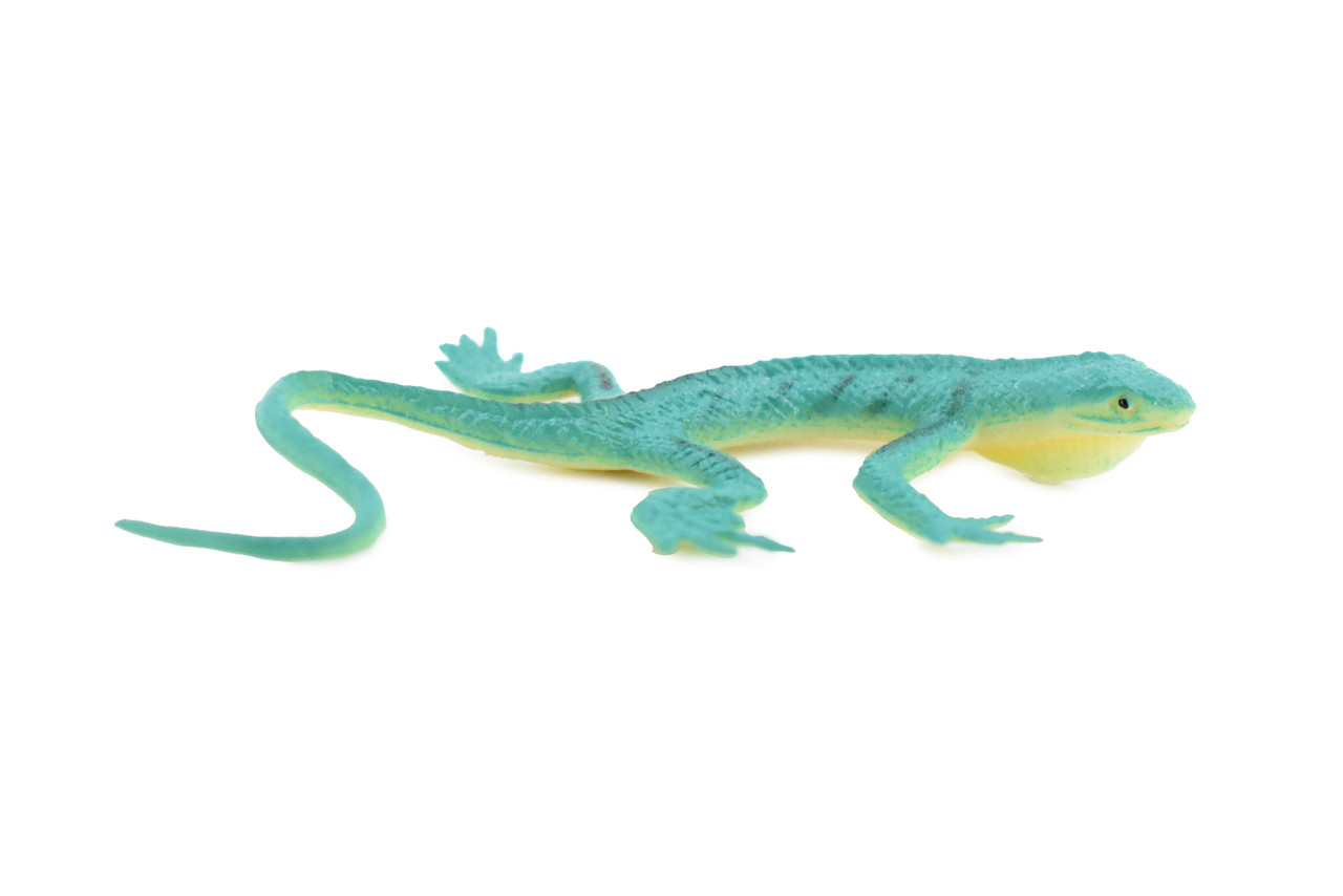 Lizard, Blue Striped Lizard, Rubber Toy Reptile, Realistic Figure, Model, Replica, Kids, Educational, Gift,    3"    F6061 B380