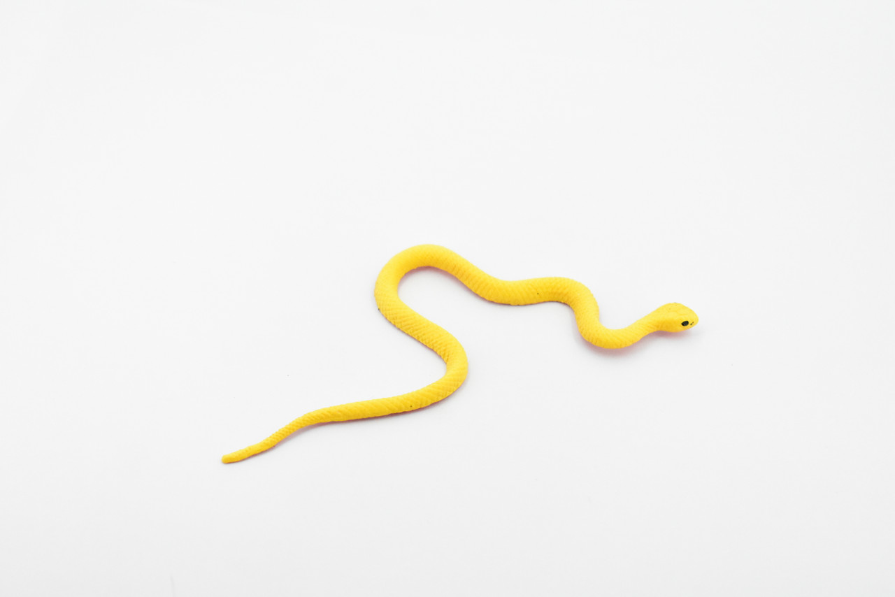 Snake, Yellow, Red Belly, Vine Tree Snake, Rubber Reptile, Educational, Realistic Hand Painted, Figure, Lifelike Model, Figurine, Replica, Gift,       4 1/2"       F2089 B360